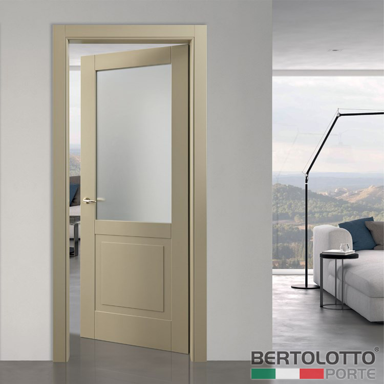 Project Casa. Porte e Serramenti Torino. Porte Interne. Bertolotto Porte Classiche Venezia. Porta battente PV8 pantoquadra tortora