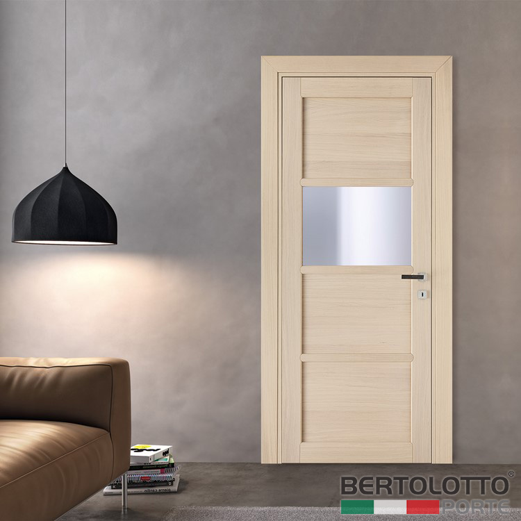 Project Casa. Porte e Serramenti Torino. Porte Interne. Bertolotto Porte Moderne Baltimora New. Porta battente 2032V rovere sbiancato