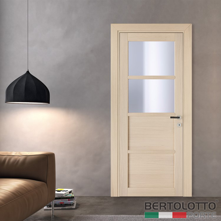 Project Casa. Porte e Serramenti Torino. Porte Interne. Bertolotto Porte Moderne Baltimora New. Porta battente 2032V2 rovere sbiancato