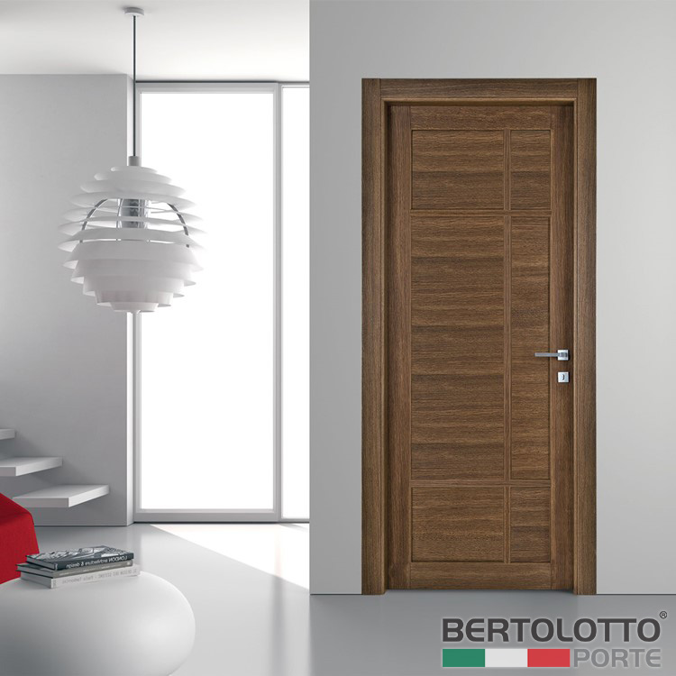 Project Casa. Porte e Serramenti Torino. Porte Interne. Bertolotto Porte Moderne Baltimora New. Porta battente 2043 rovere noce