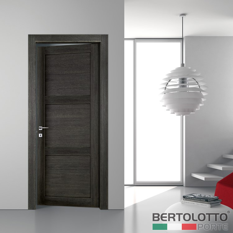Project Casa. Porte e Serramenti Torino. Porte Interne. Bertolotto Porte Moderne Baltimora New. Porta battente 2044P rovere grey