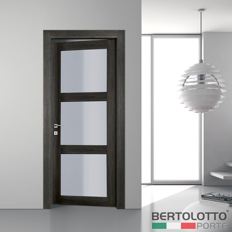Project Casa. Porte e Serramenti Torino. Porte Interne. Bertolotto Porte Moderne Baltimora New. Porta battente 2044V rovere grey