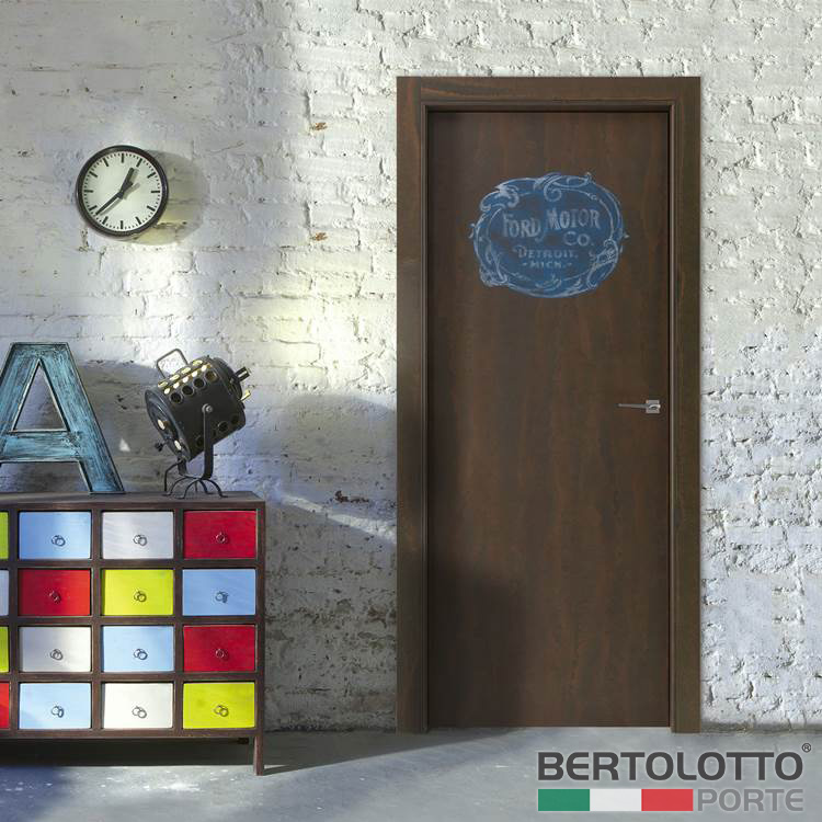 Project Casa. Porte e Serramenti Torino. Porte Interne. Bertolotto Porte Moderne Corten. Porta battente Corten ES2