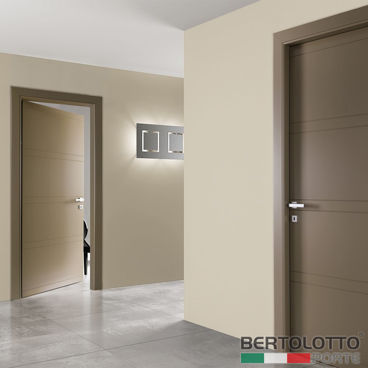 Project Casa. Porte e Serramenti Torino. Porte Interne. Bertolotto Porte Moderne Fashion. Porta battente BP 1036 tortora
